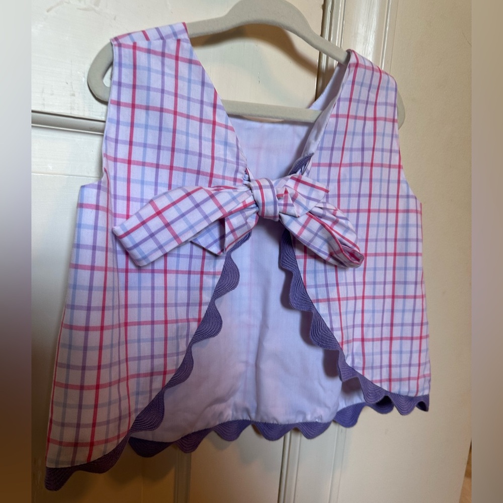 TBBC Susanne Swing Top Set - Winter Park Windowpane with Palisades Purple, 3T - Picture 4 of 8